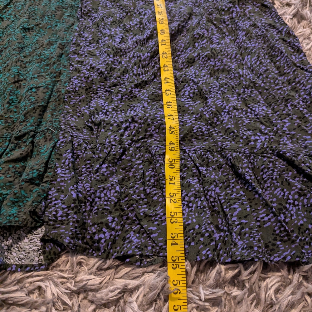 Elegant Green and Purple Women's Dress - Picture 4 of 4